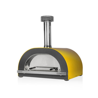Clementi Gold Wood-Fired Pizza Oven 60 x 60 Mustard Yellow