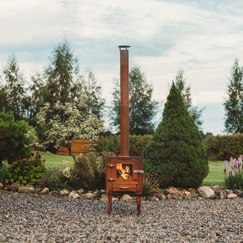 GrillSymbol Wood-Burning Stove Amigo in garden