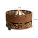 GrillSymbol Corten Steel Fire Pit Antigo, ø 116 cm dimensions