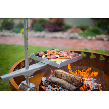 Cor-Ten Steel Fire Pit Grill Arttu