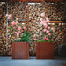 GrillSymbol Clara Medium Planters with log background