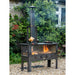 firepits uk large outdoor wood burner bbq front view in garden