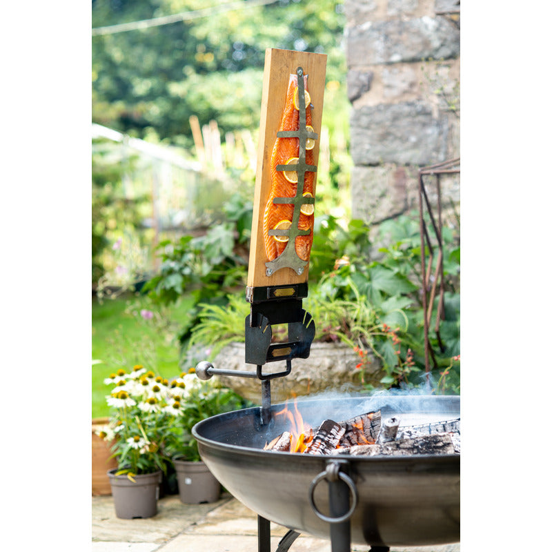 Firepits UK Smoking Plank raw upright