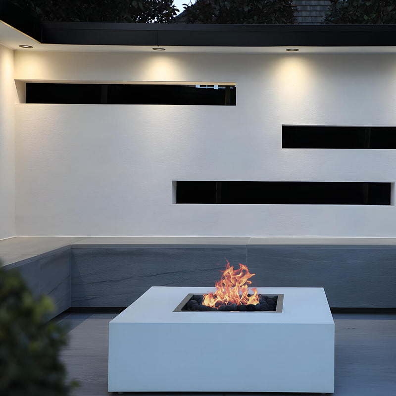 GasFirePit-MaromaFirePitWhite-lifestyle image 