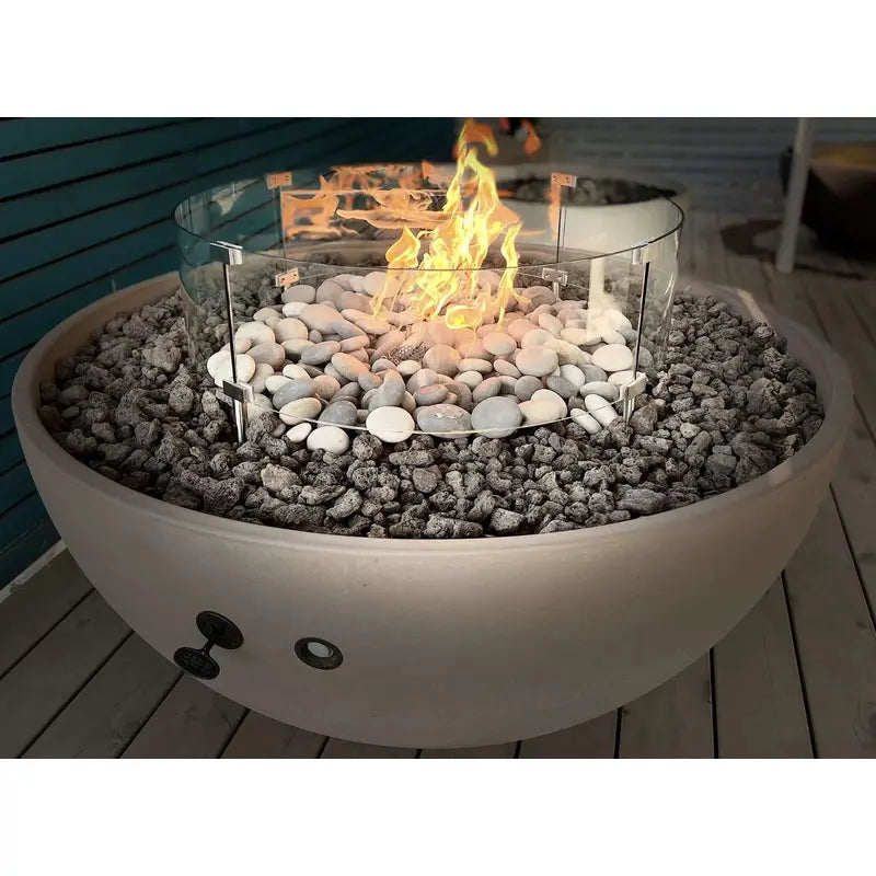 Glass Wind Shield Solus Fire Pits