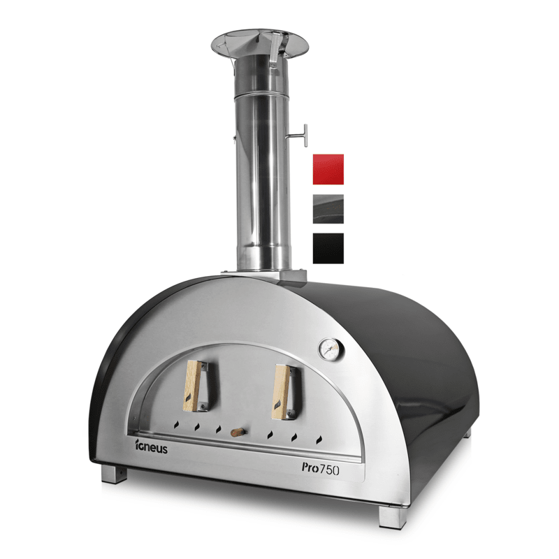 Igneus Pro 750 Wood-Fired Pizza Oven graphite with door