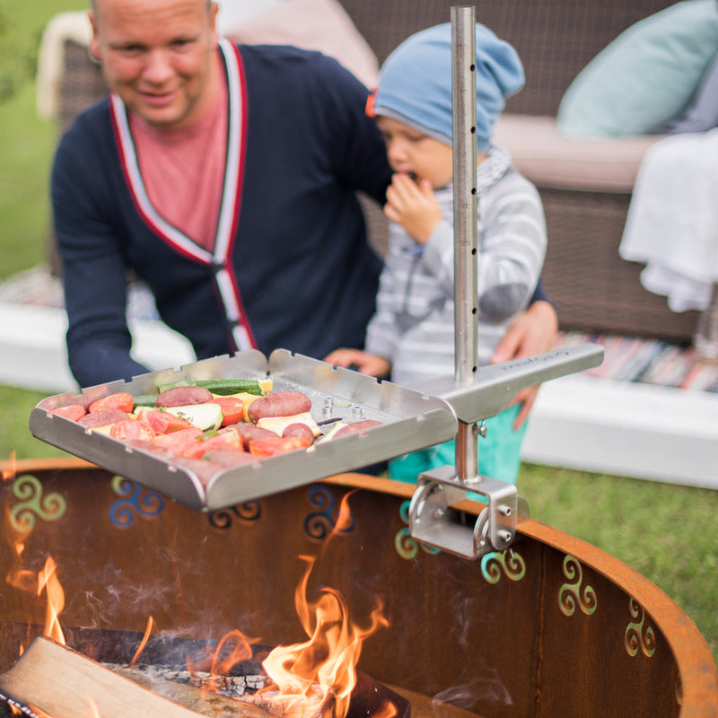 GrillSymbol Corten Steel Fire Pit Legend, ø 116 cm arttu grill set