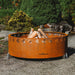 GrillSymbol Corten Steel Fire Pit Legend, ø 116 cm outdoors with wood