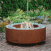 GrillSymbol Corten Steel Fire Pit Luna, ø 119 cm with logs