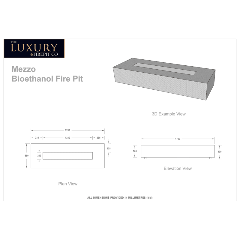 Mezzo Luxury Fire Pit