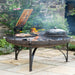 Plain Jane 120 Fire Pit with Four Swing Arm BBQ Racks Firepits UK salmon plank and roasting oven