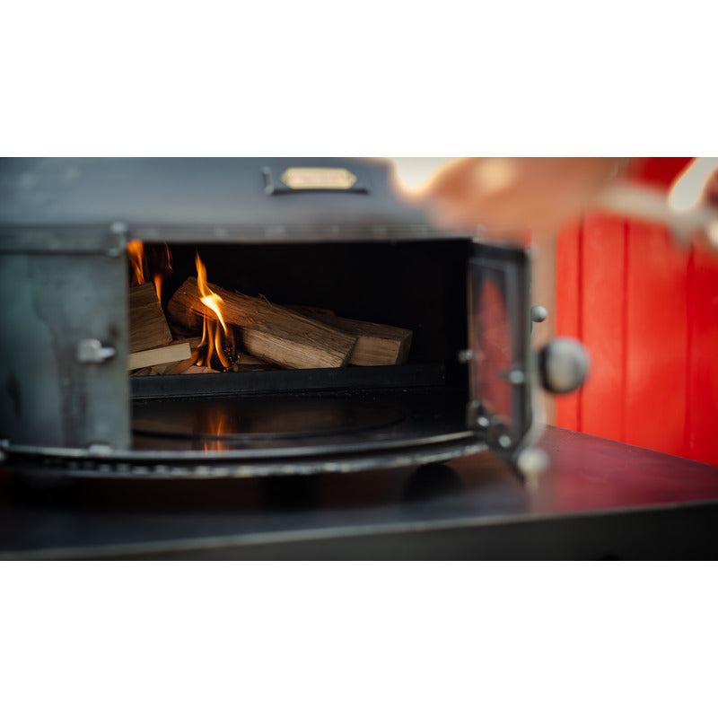 Firepits UK Dome Oven close up with door open