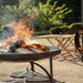 Plain Jane 120 Fire Pit with Four Swing Arm BBQ Racks Firepits UK swing arm racks beneath