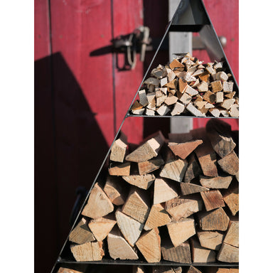 Pyramid Log Store Firepits UK closeup